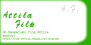 attila filp business card